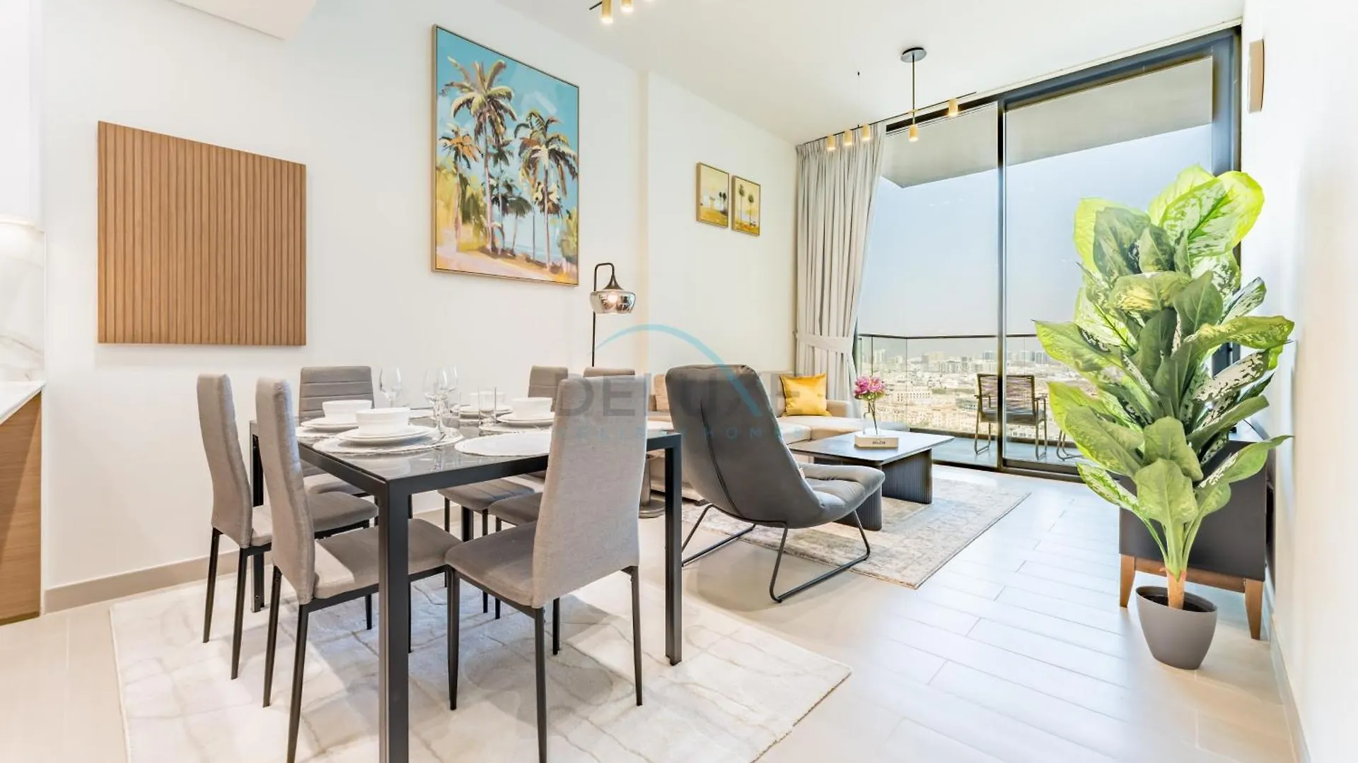 Skyline And Community Views 1Br With Private Balcony Near Community Park, Binghatti Amber, Jumeirah Village Circle By Deluxe Holiday Homes Dubai